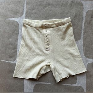 Skims cream pajama pants S